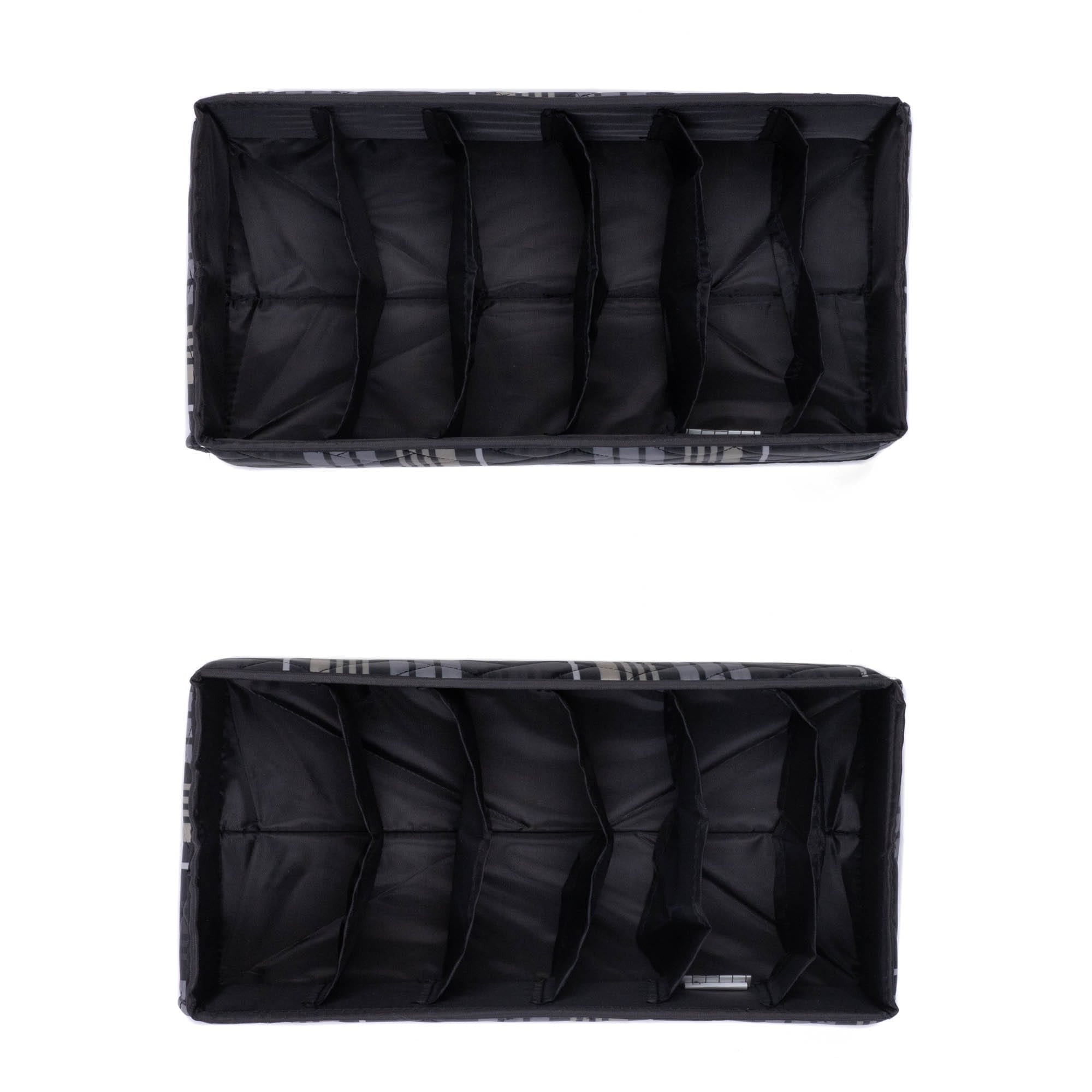 Dolly 2pc 6 Pocket Drawer Organizer - LOVE STRIPE BLACK - Dolly2pk_LoveStripeBlack_05